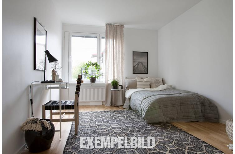 Gäst och Arbetsplats och säng - HEM - Exempelbild