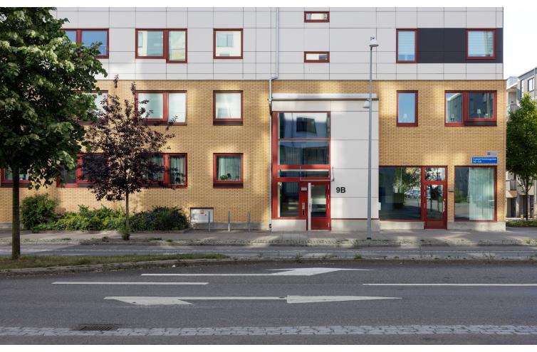 Visar fastigheten med adress Gustaf Dalénsgatan 9B i Göteborg 