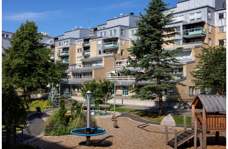 Bilden visar fastigheten med adressen Hallandsgatan 1-5 