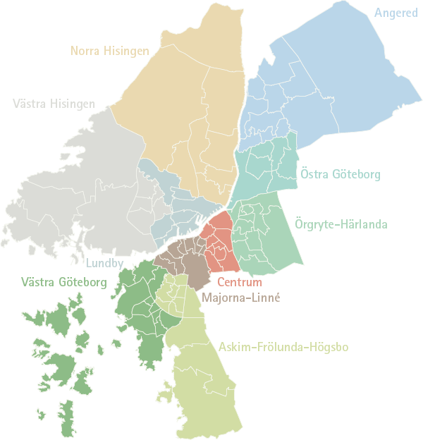 10 områden i Göteborg 